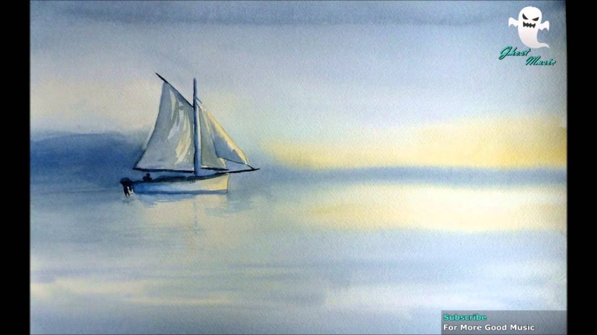 Акварель Лермонтова Парус