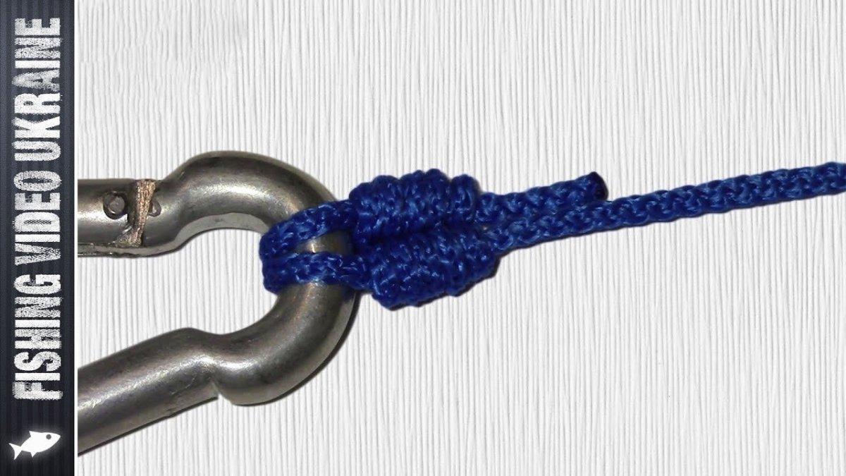 Узел для привязывания троса к карабину