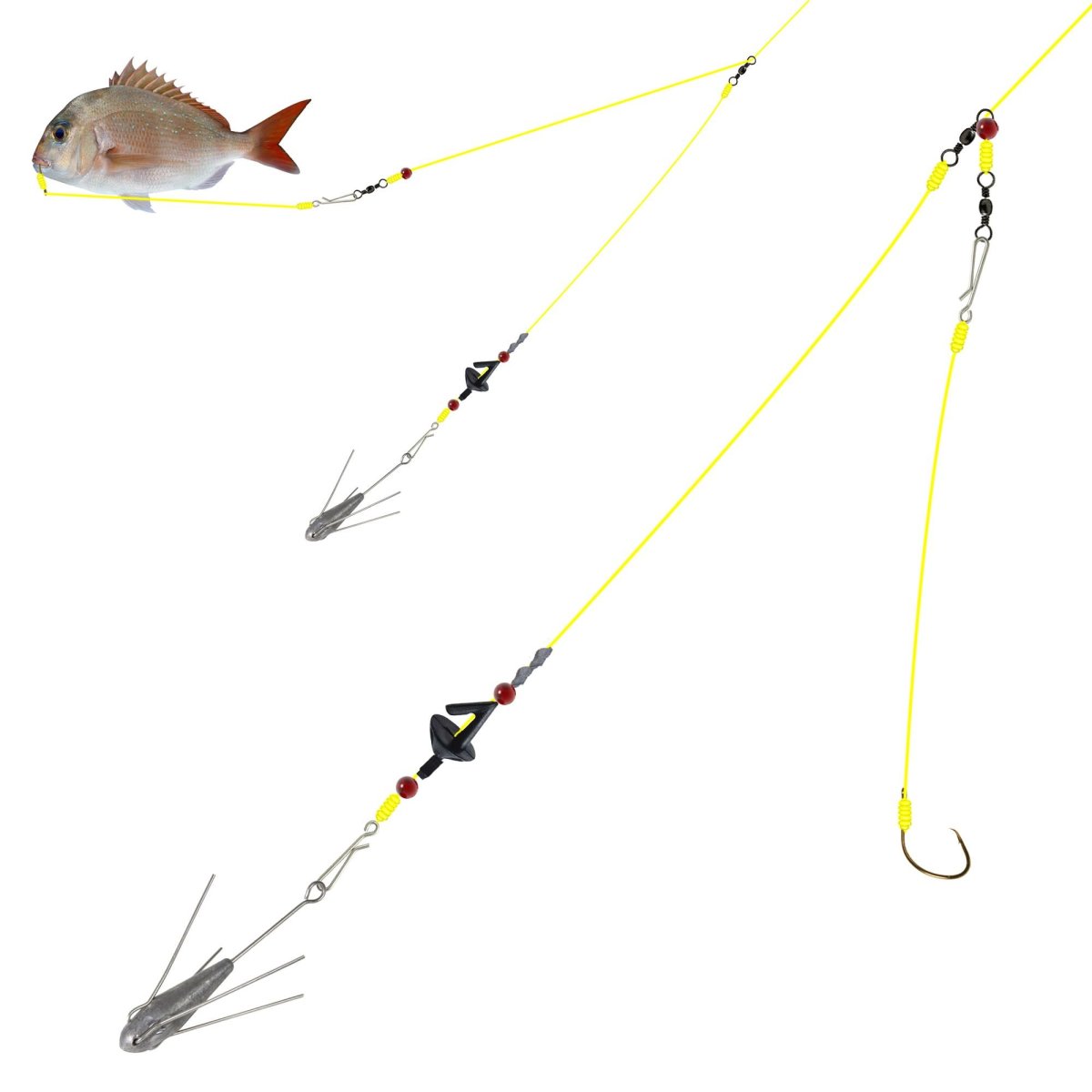 Донная снасть для морской рыбалки с берега