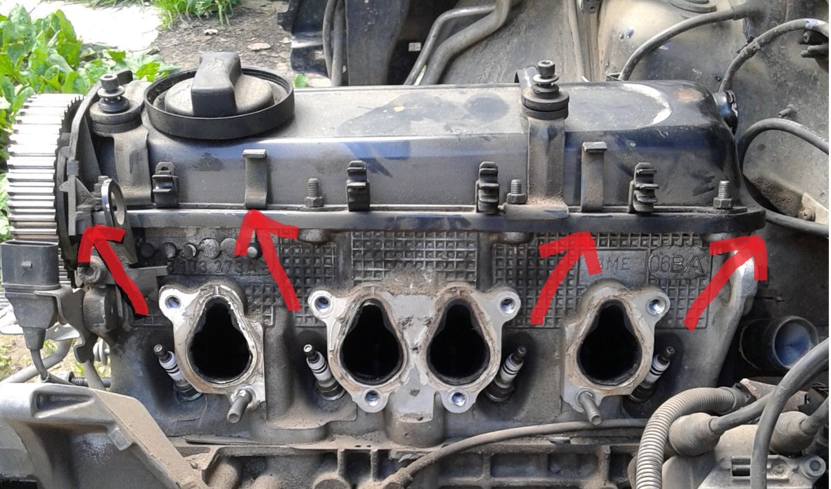 Порядок цилиндров Пассат б3 1.8