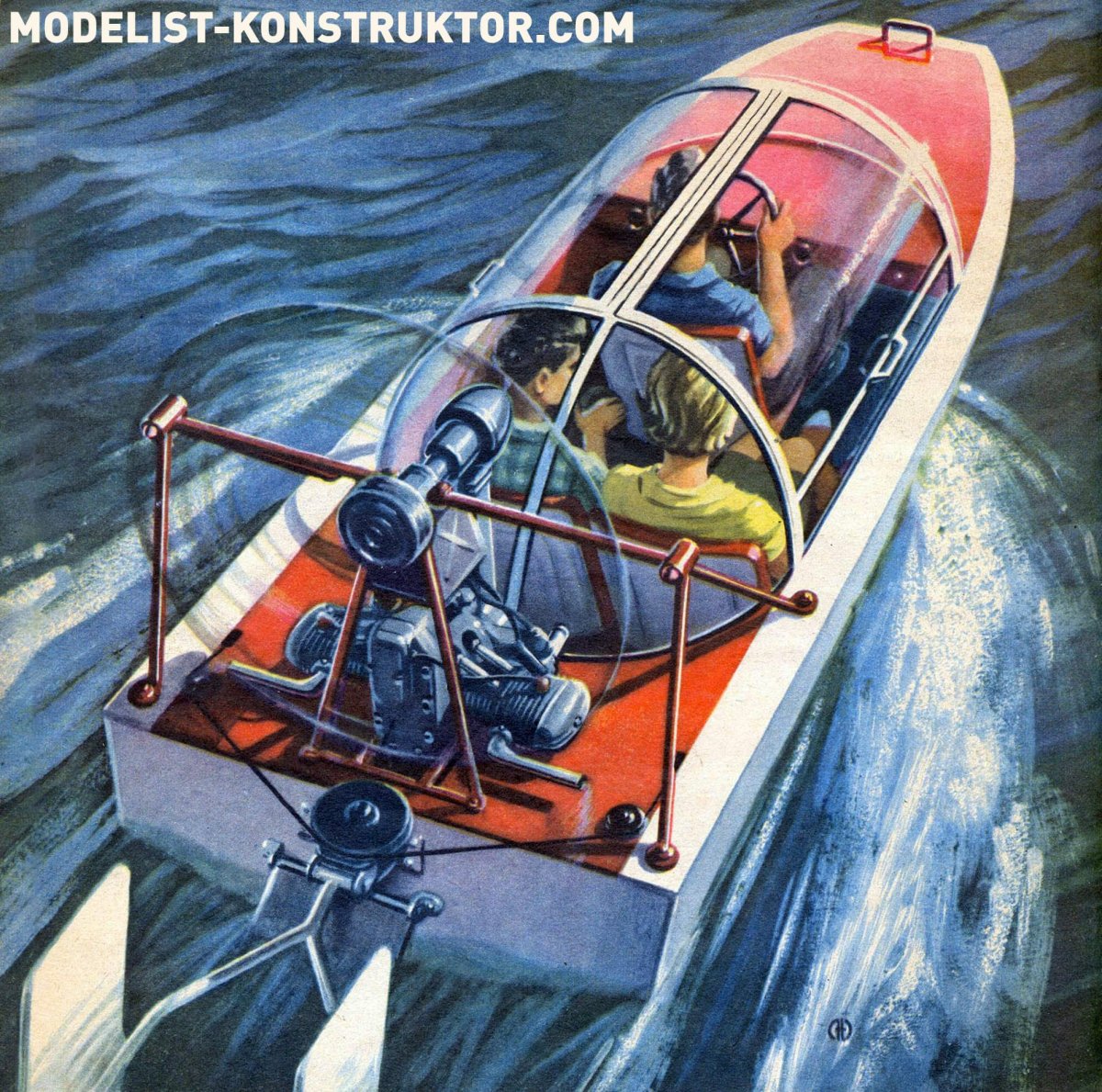 Аэросани амфибия Моделист конструктор