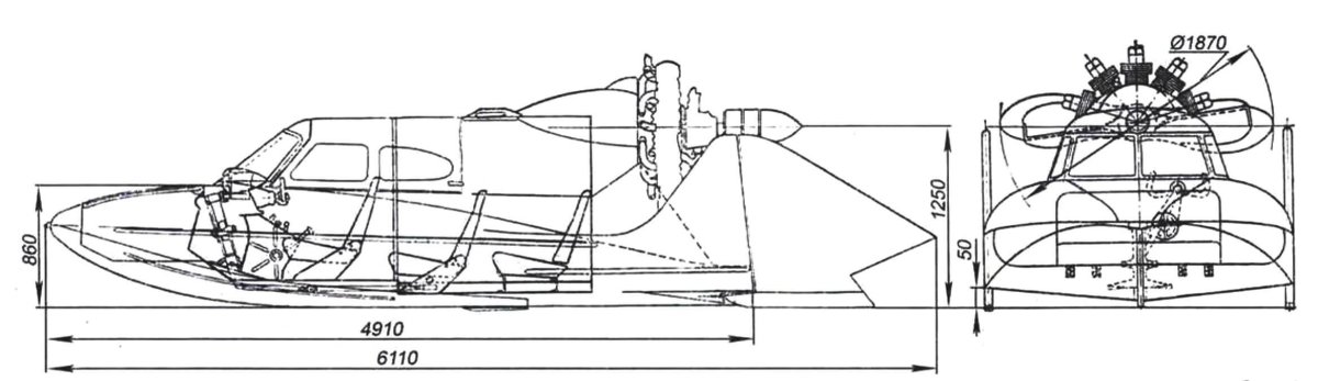 Аэросани Север-2 чертежи