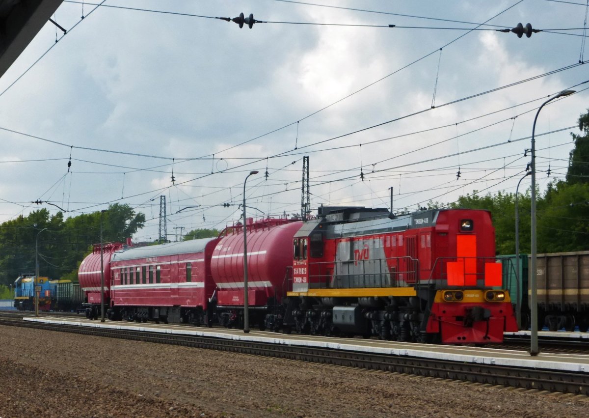 Пожарный поезд станция Касторная новая