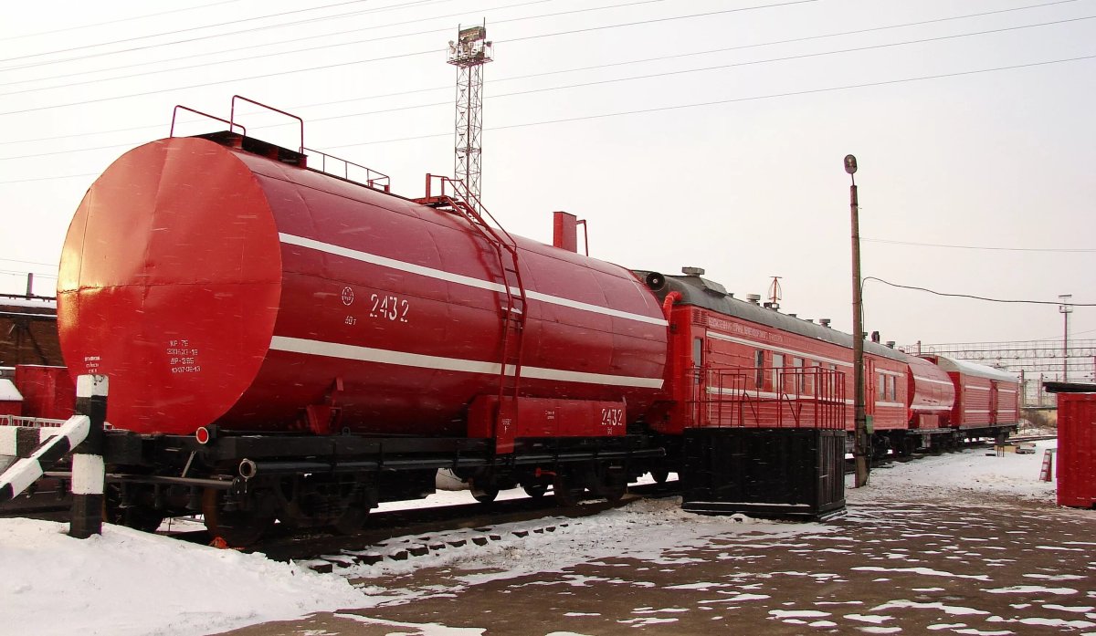 Пожарный поезд Микунь