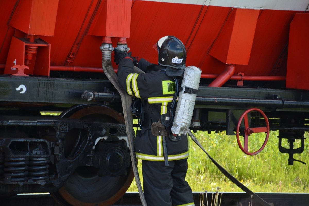 Пожарный поезд