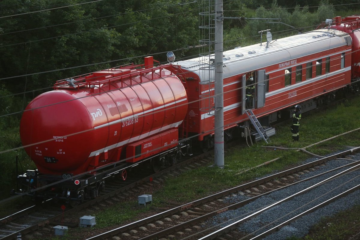 Вагон пожарного поезда