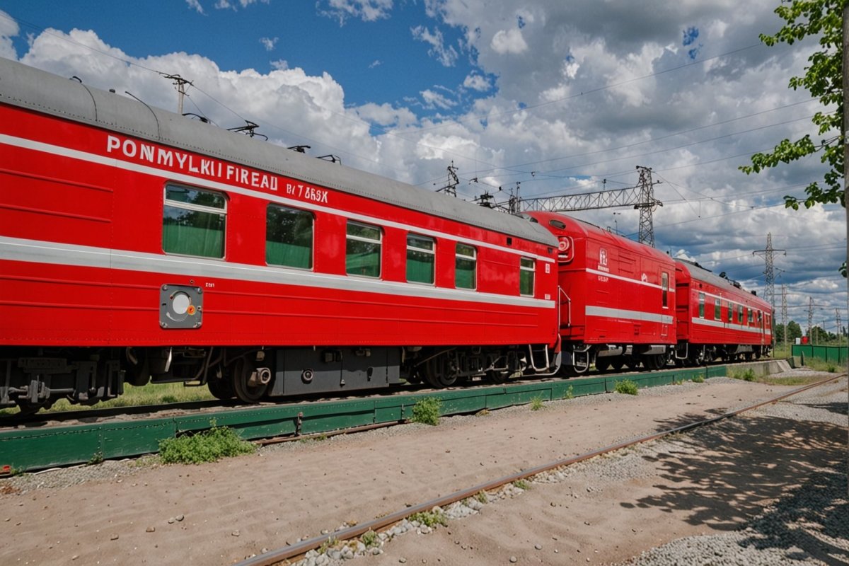 Пожарный поезд РЖД