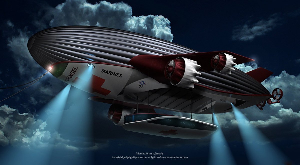 Футуристический дирижабль