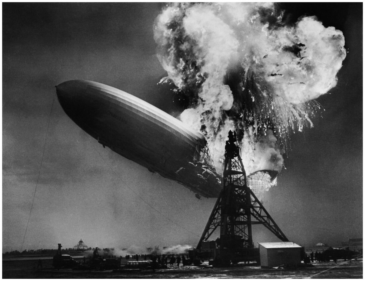 Крушение дирижабля Гинденбург, Сэм Шер, 1937