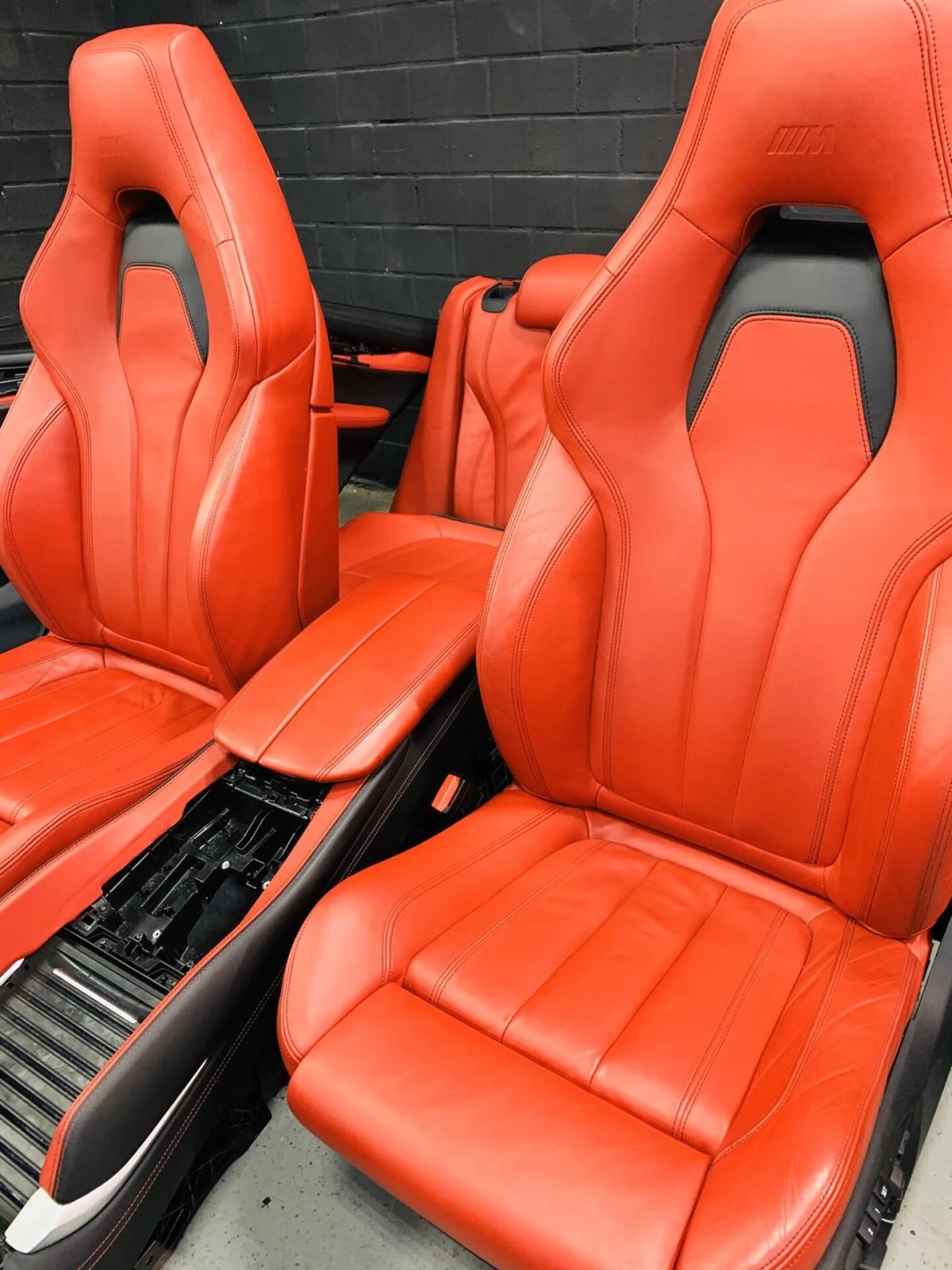 BMW f15 салон красная кожа