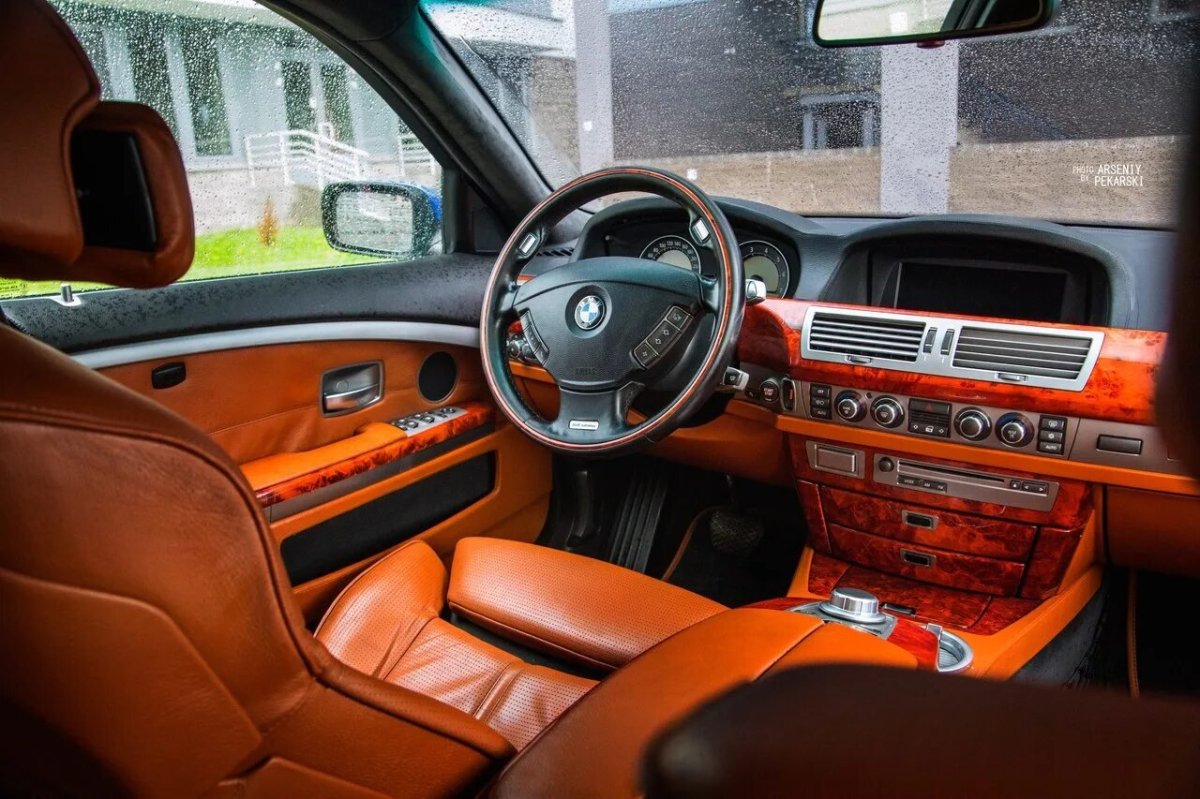 БМВ 7 е65 салон