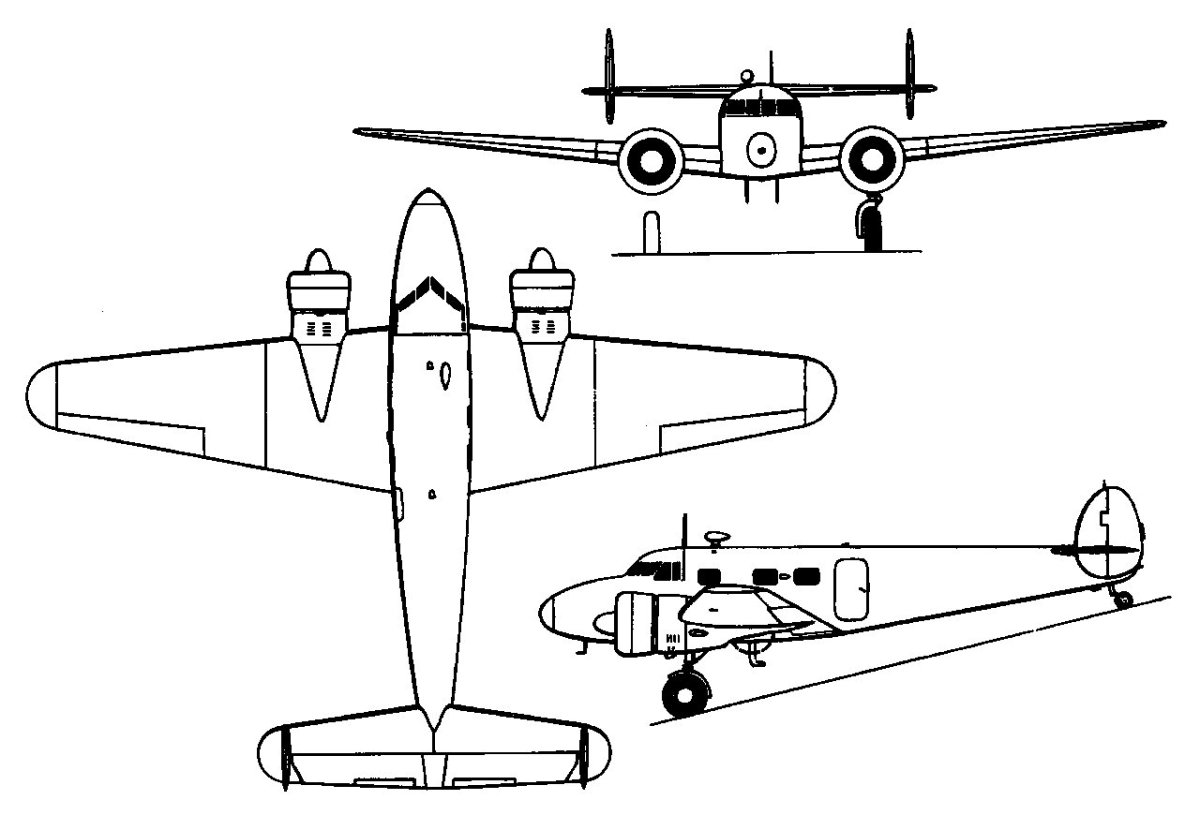 Самолет Локхид у2 чертеж