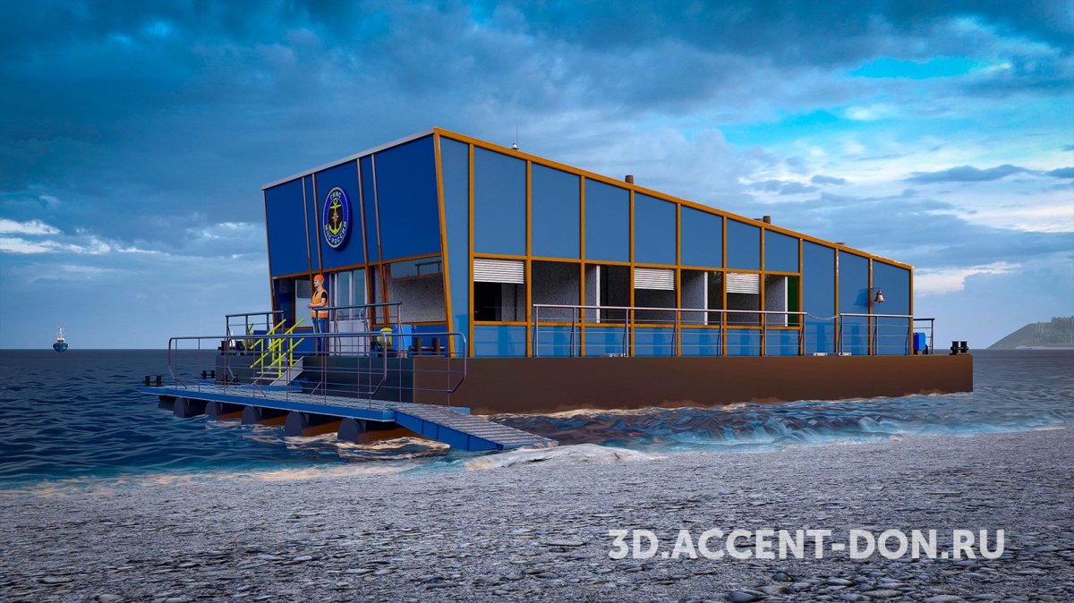 Плавучая насосная станция экипаж