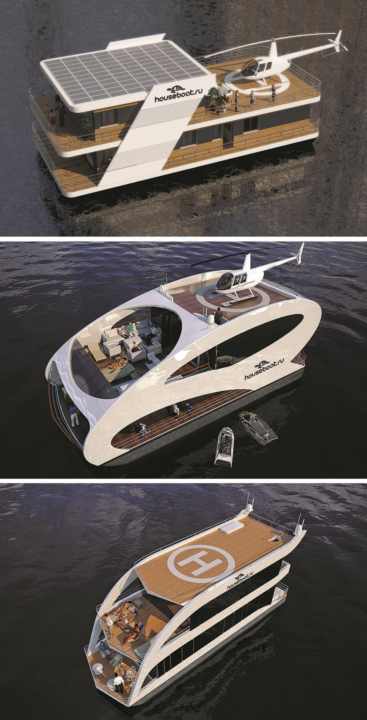 Плавучий дом в Москве