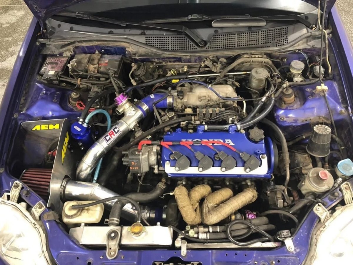 Civic Honda 1998 подкапотка