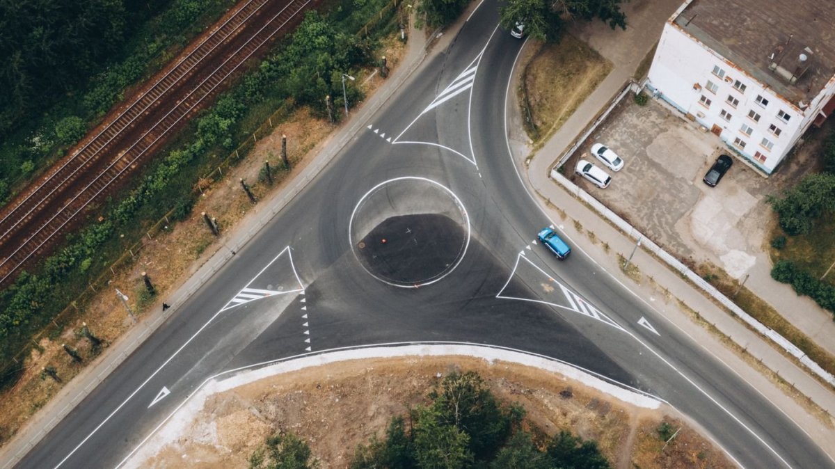 Обустройство кругового движения