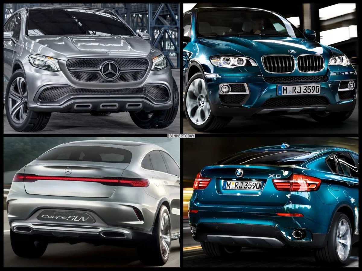 БМВ х6 и Мерседес