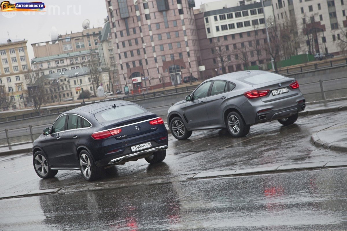 GLE купе и BMW x6