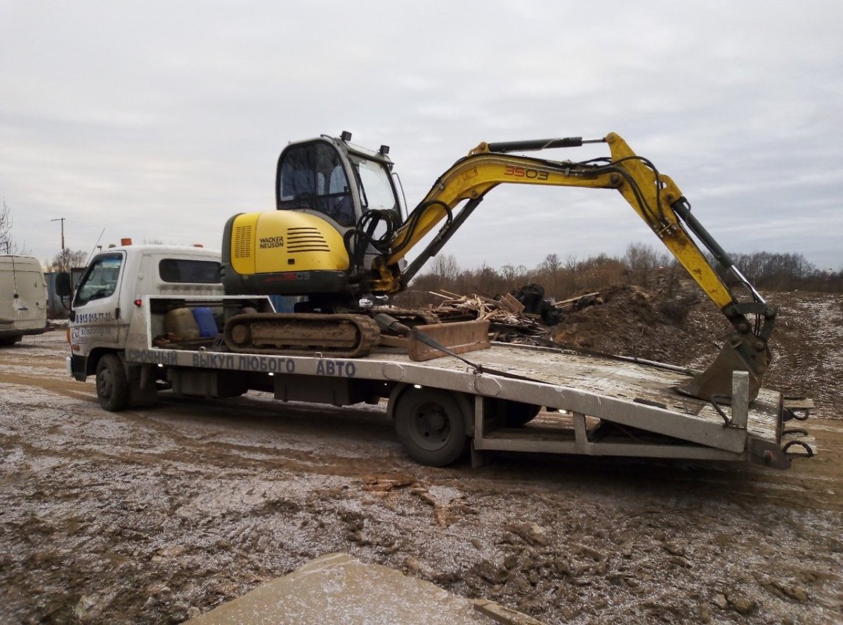 Эвакуация экскаватора