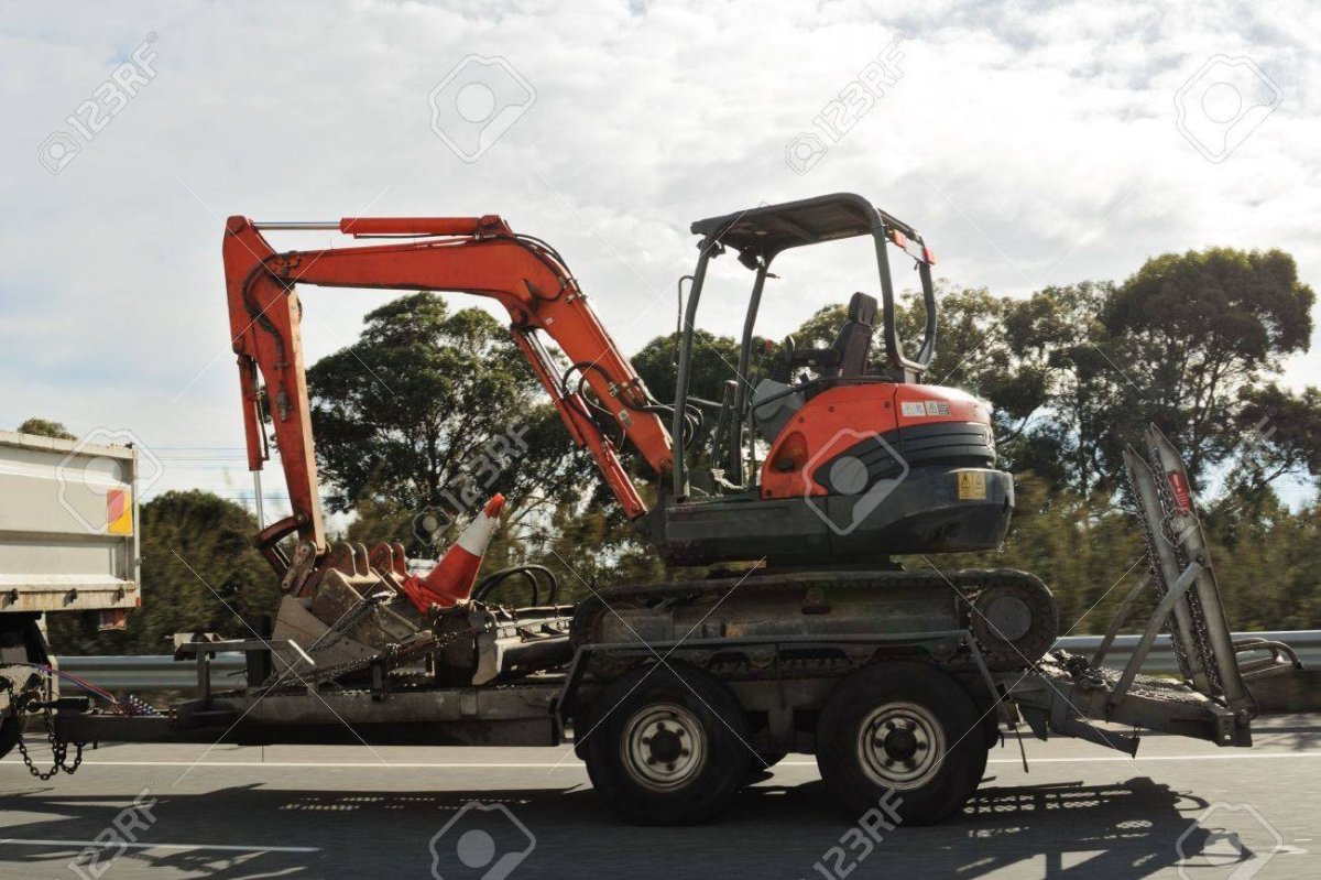 Транспортировка мини экскаватора