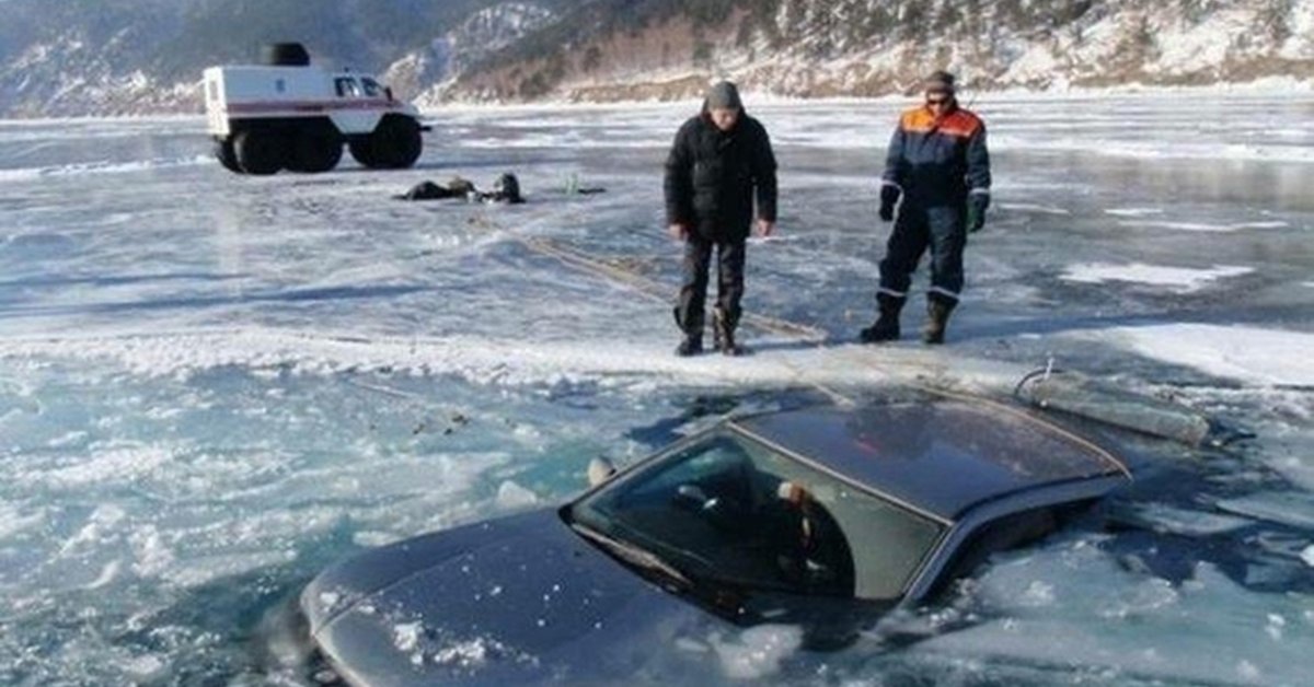 Байкал зимой на машине