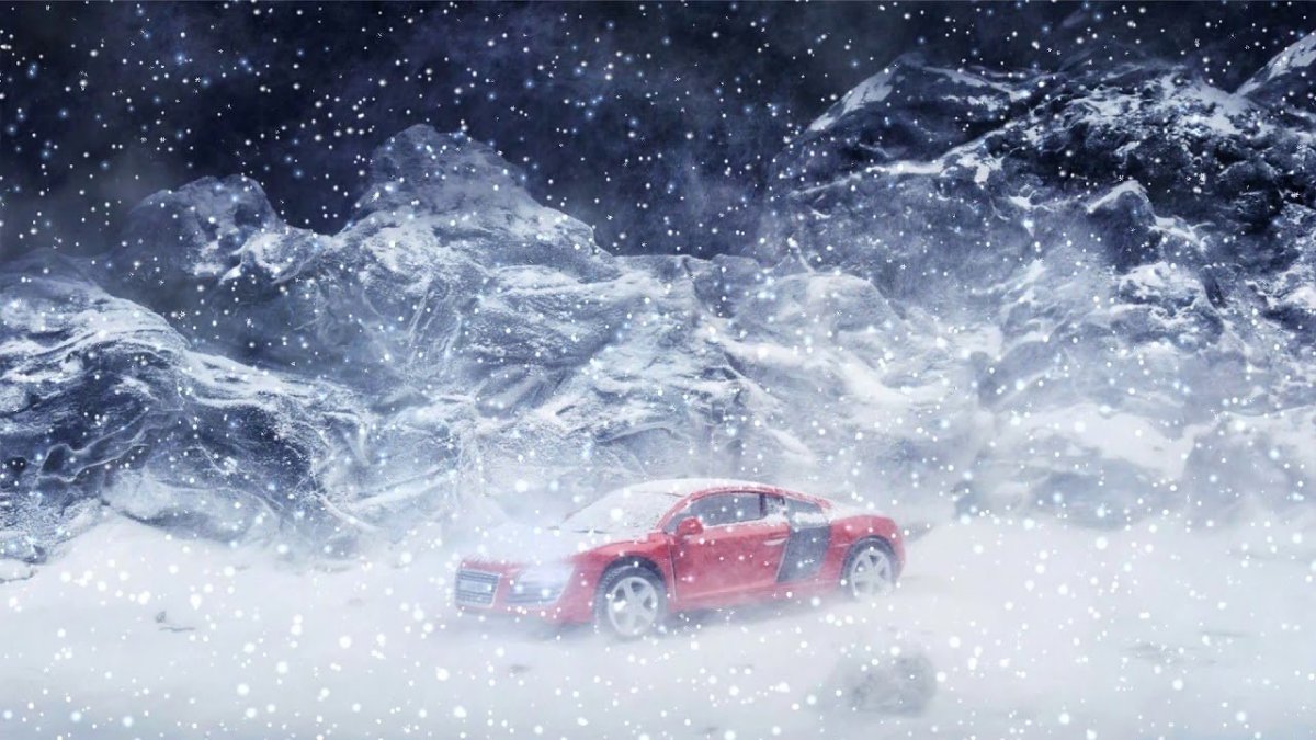 Замерзший автомобиль