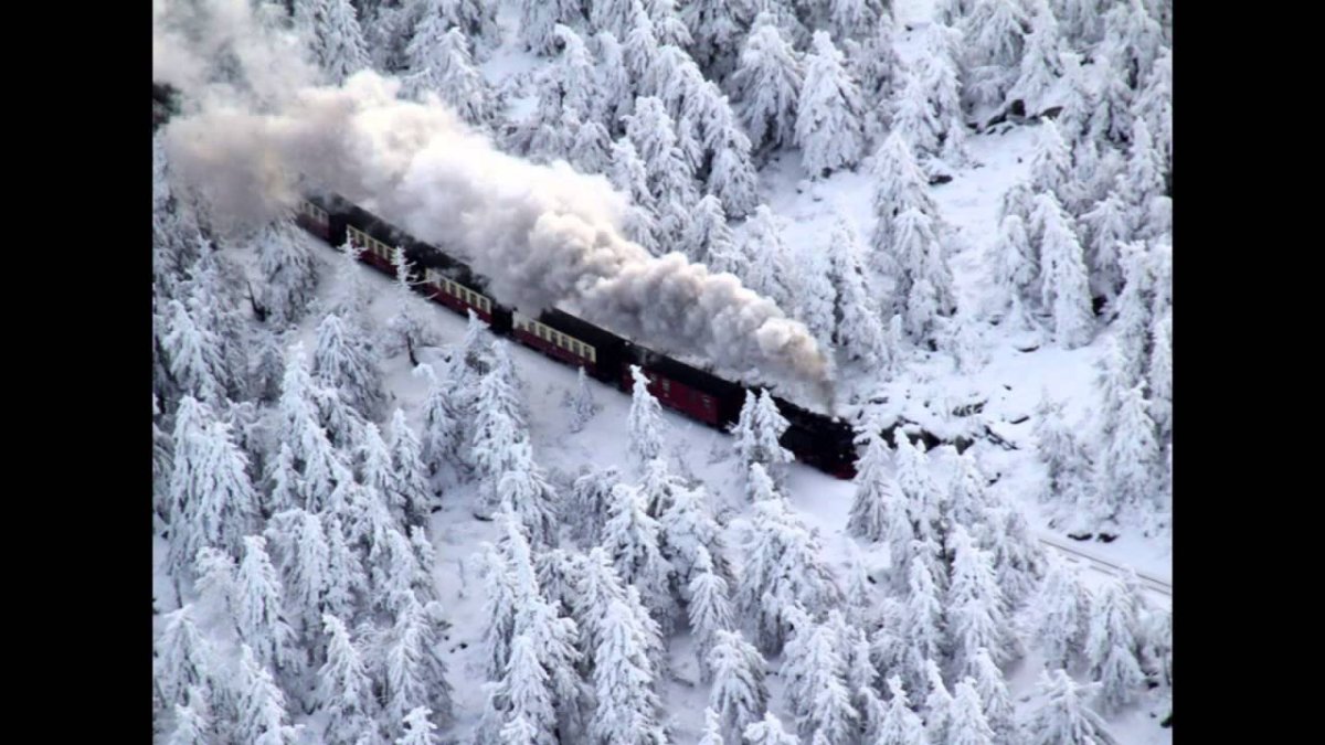 Хогвартс экспресс зима
