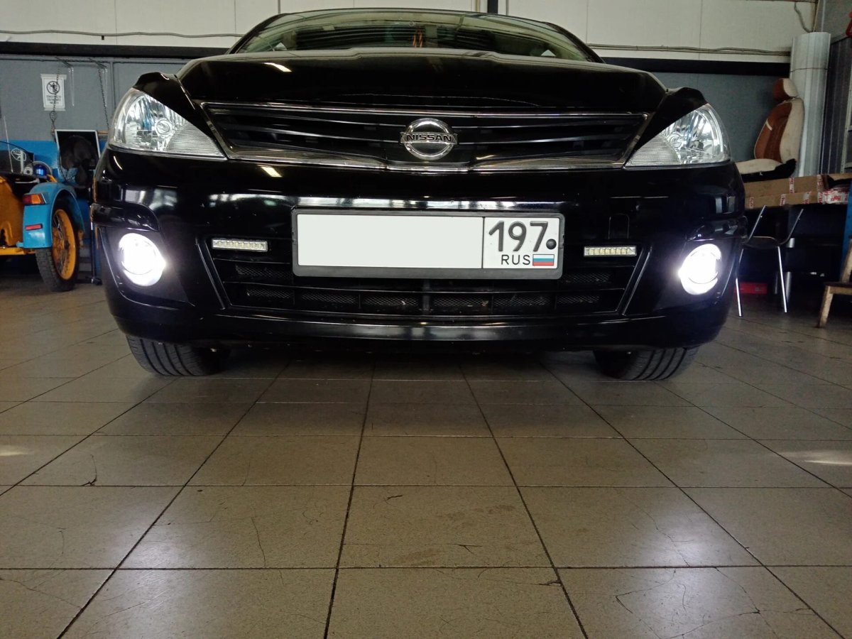 Renault SR 2011 установка противотуманок