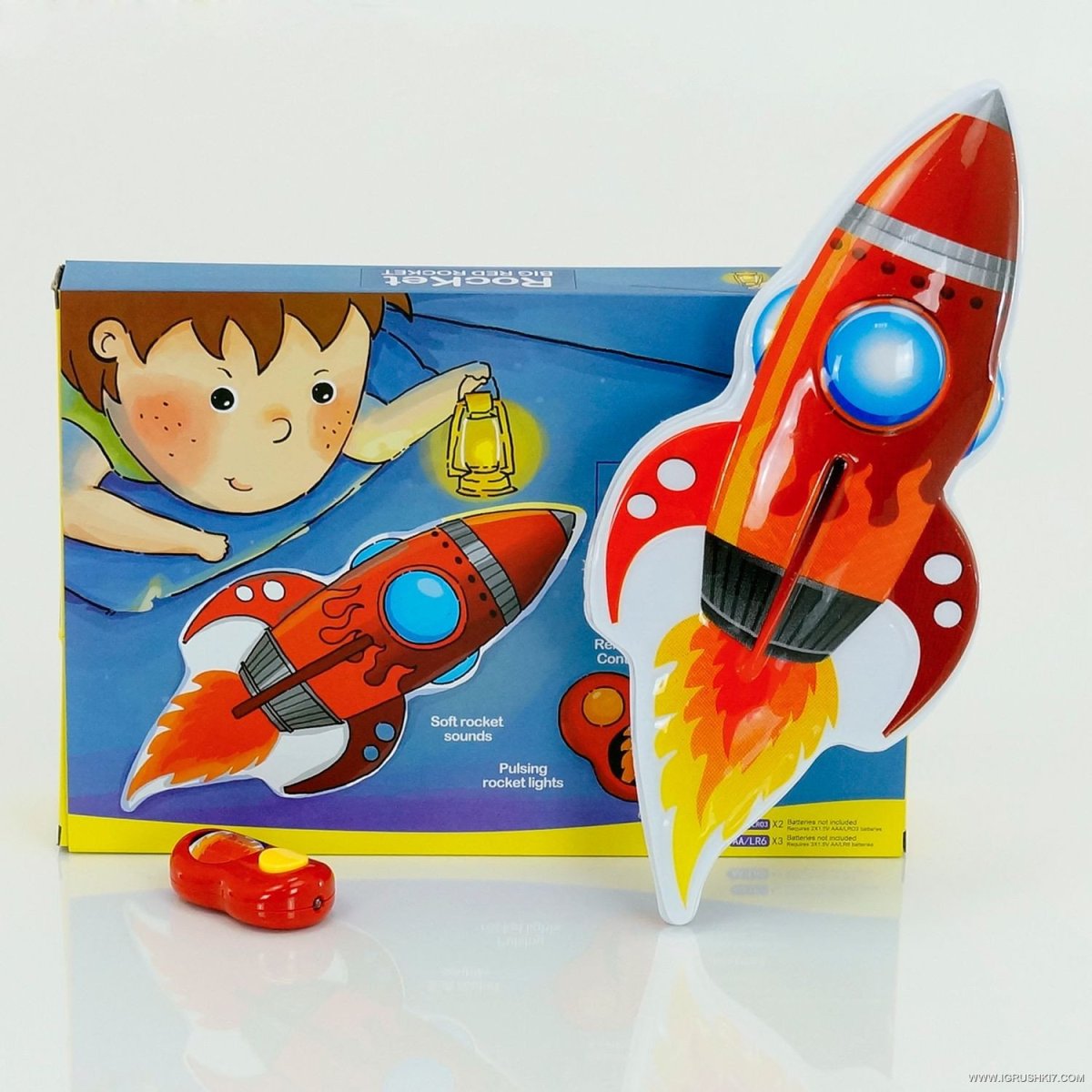 Ночник ракета детский