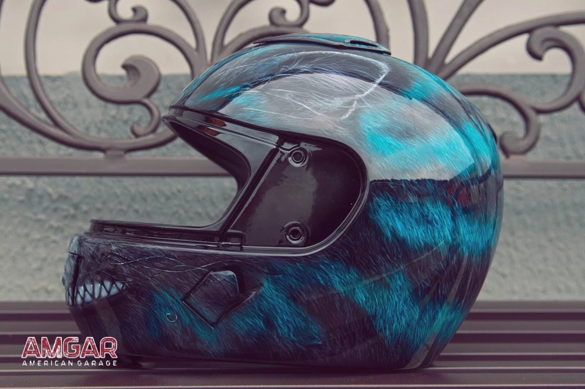 Мотошлем Чеширский кот