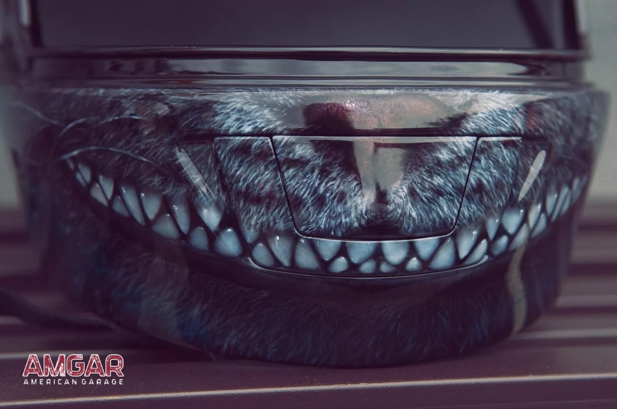 Чеширский кот аэрография на авто