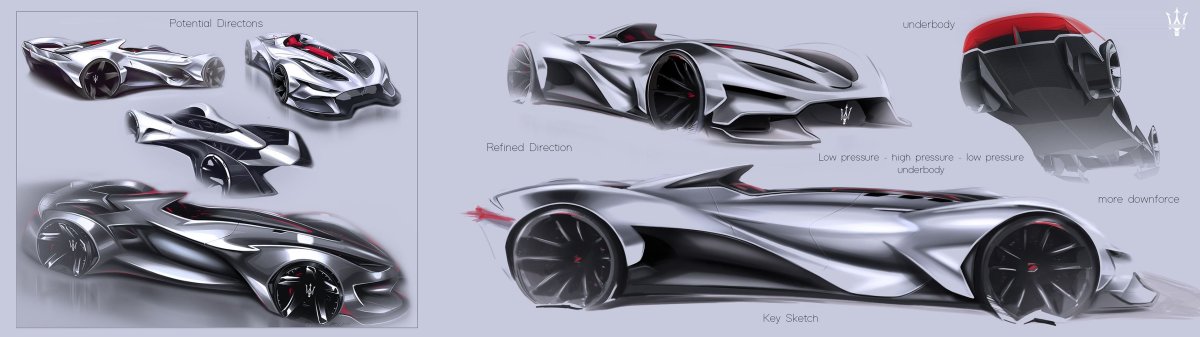 Чёрный гиперкар концепт арты