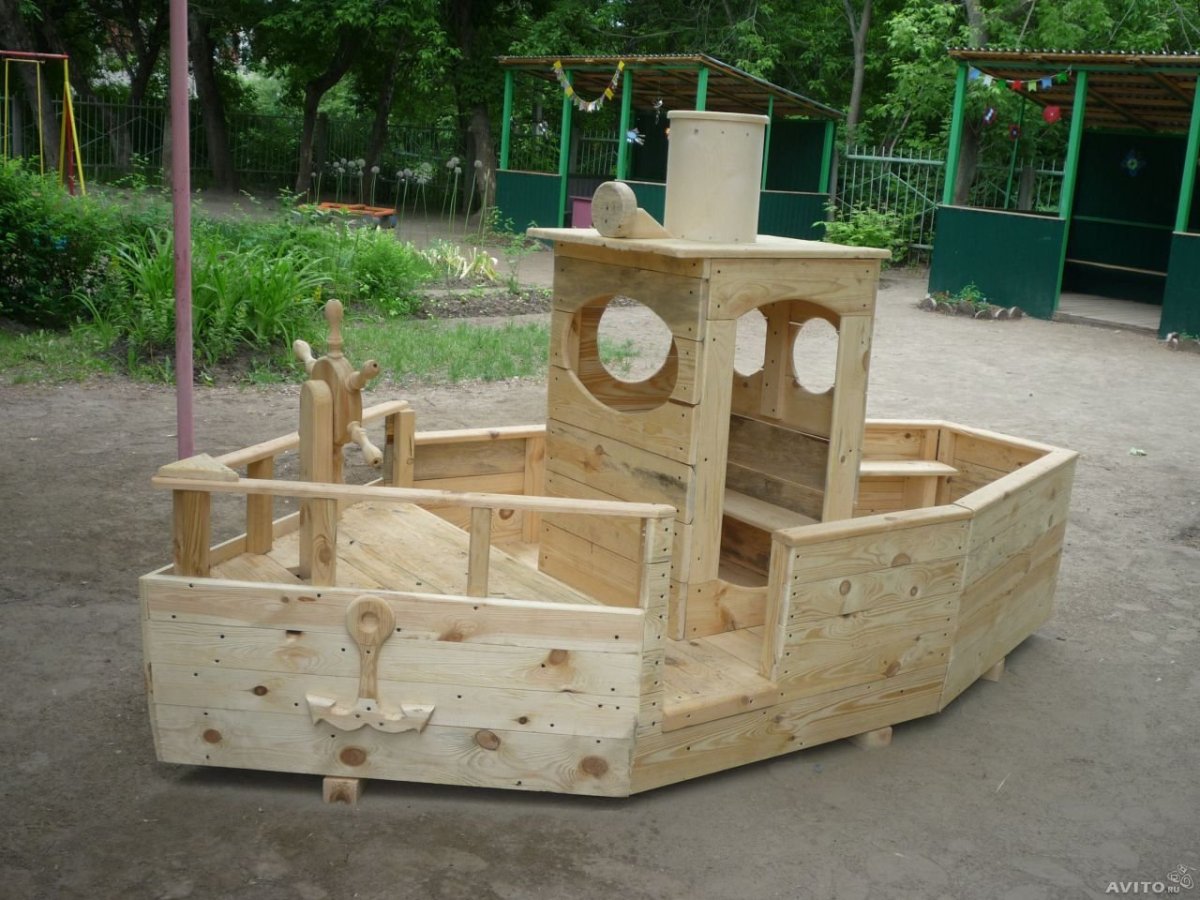 Деревянные постройки для детского сада