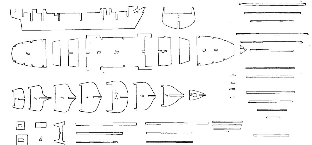 Чертежи парусных судов для судомоделирования