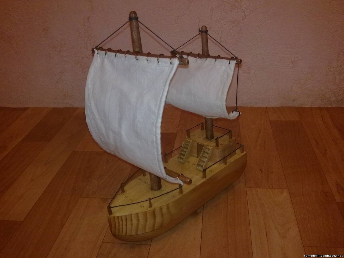 Кораблик из дерева 5 класс