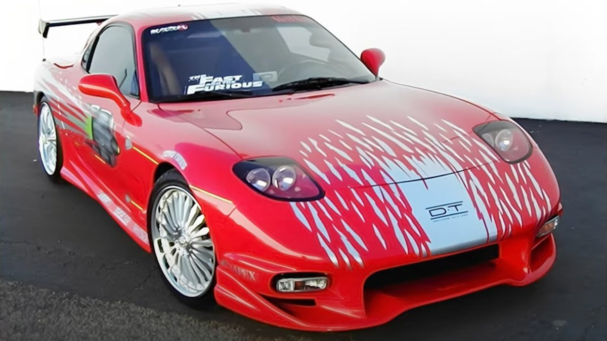 Mazda rx7 model painted