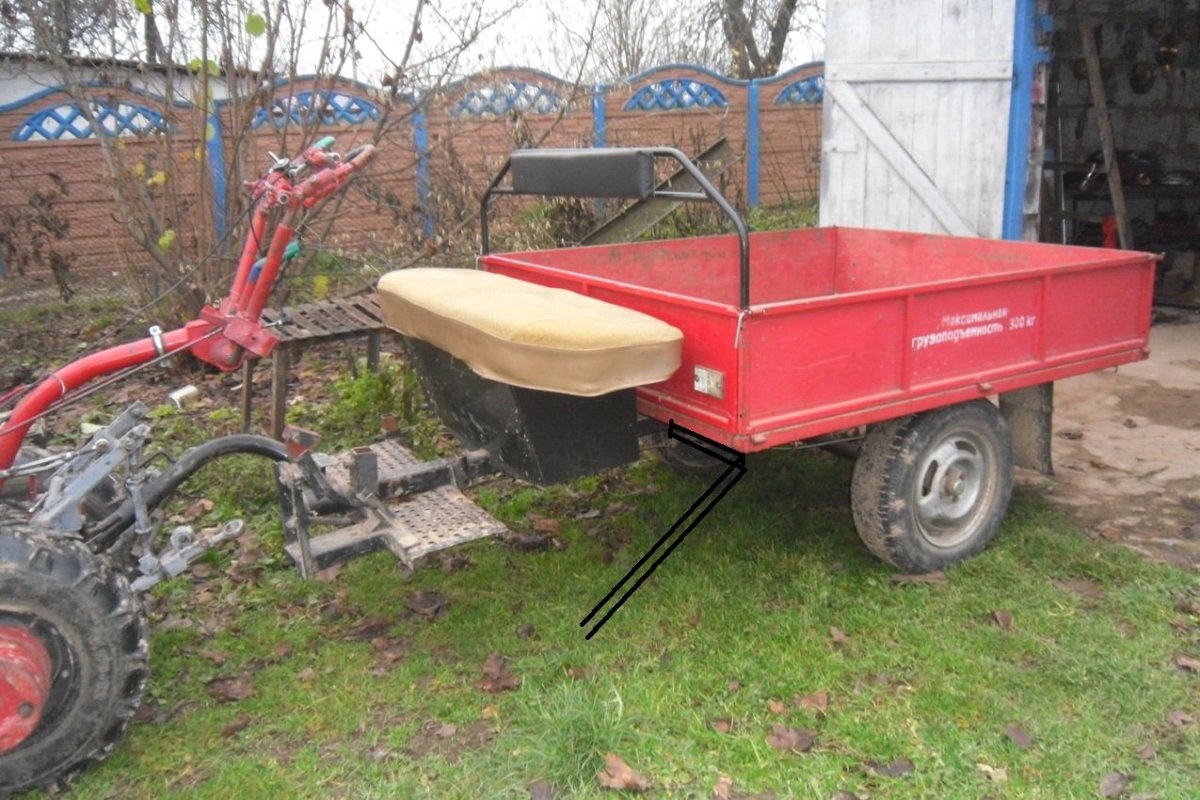 Прицеп ПХ-05 К мотоблоку МТЗ