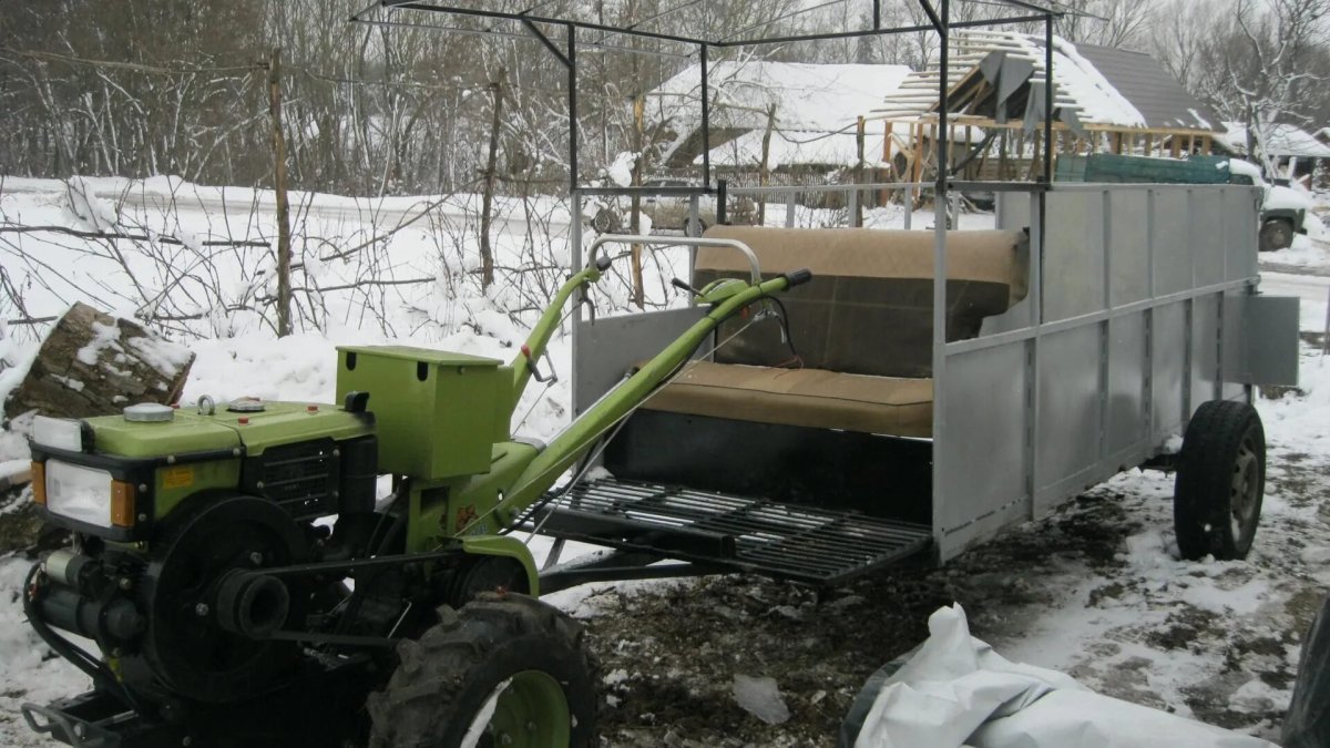 Мотоблок Zubr pritsep