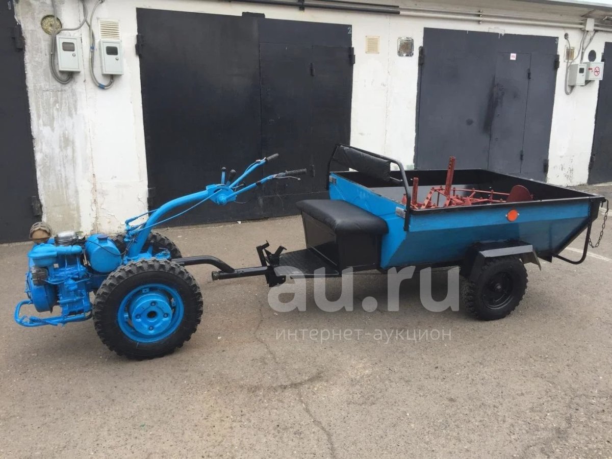 Мотоблок МТЗ-012 С С прицепом