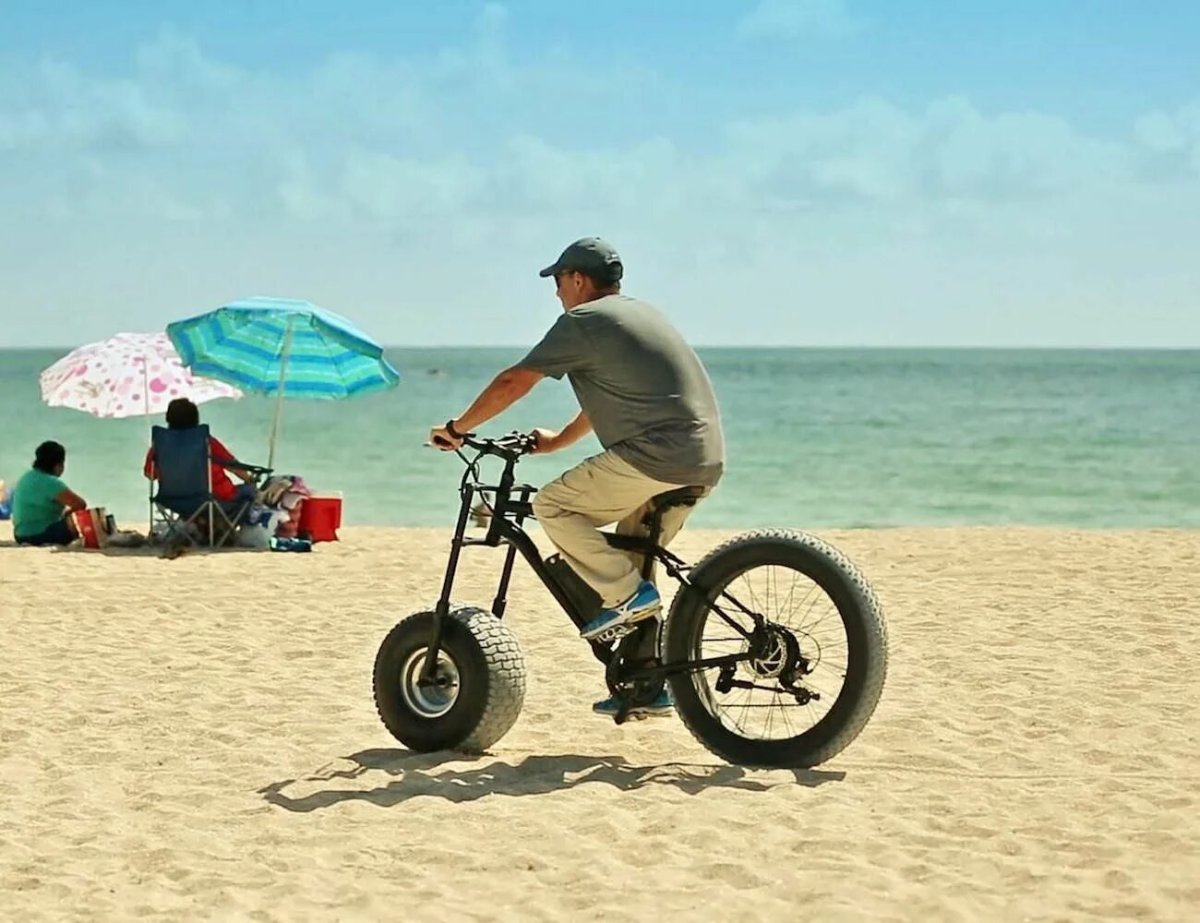 Велосипед по песку