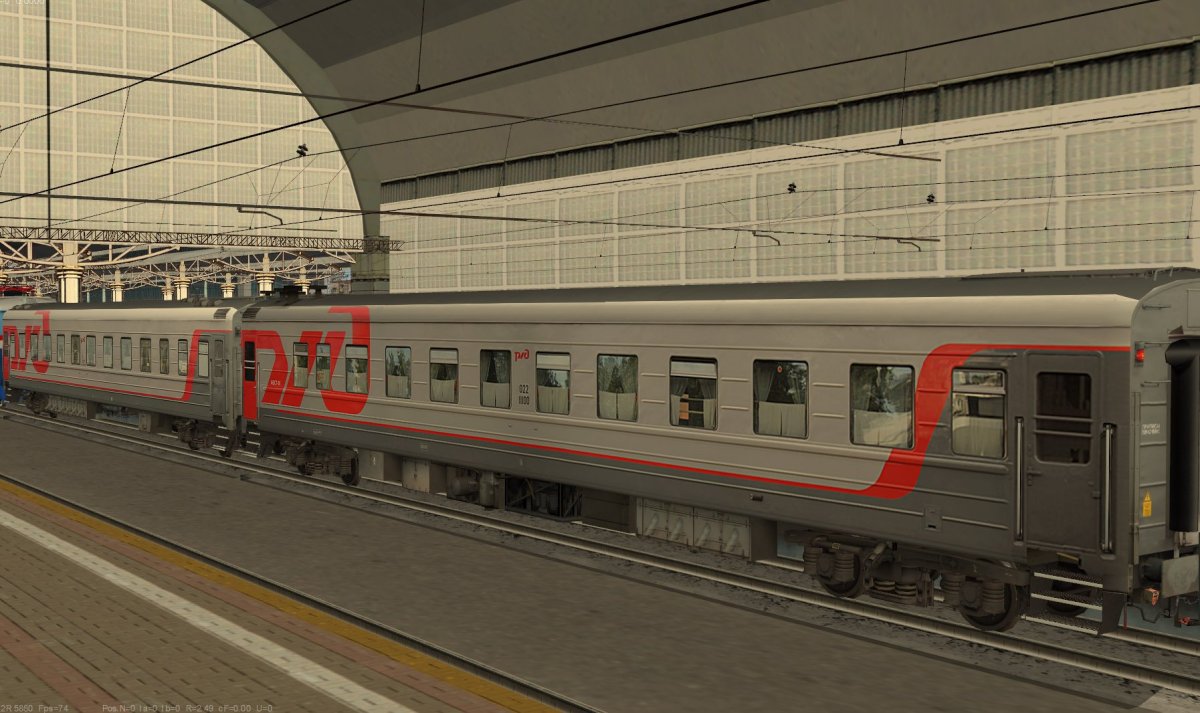 Пассажирские вагоны ТВЗ для Trainz 12