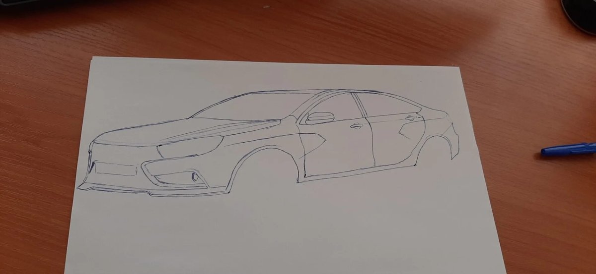 Развертка Лада Веста