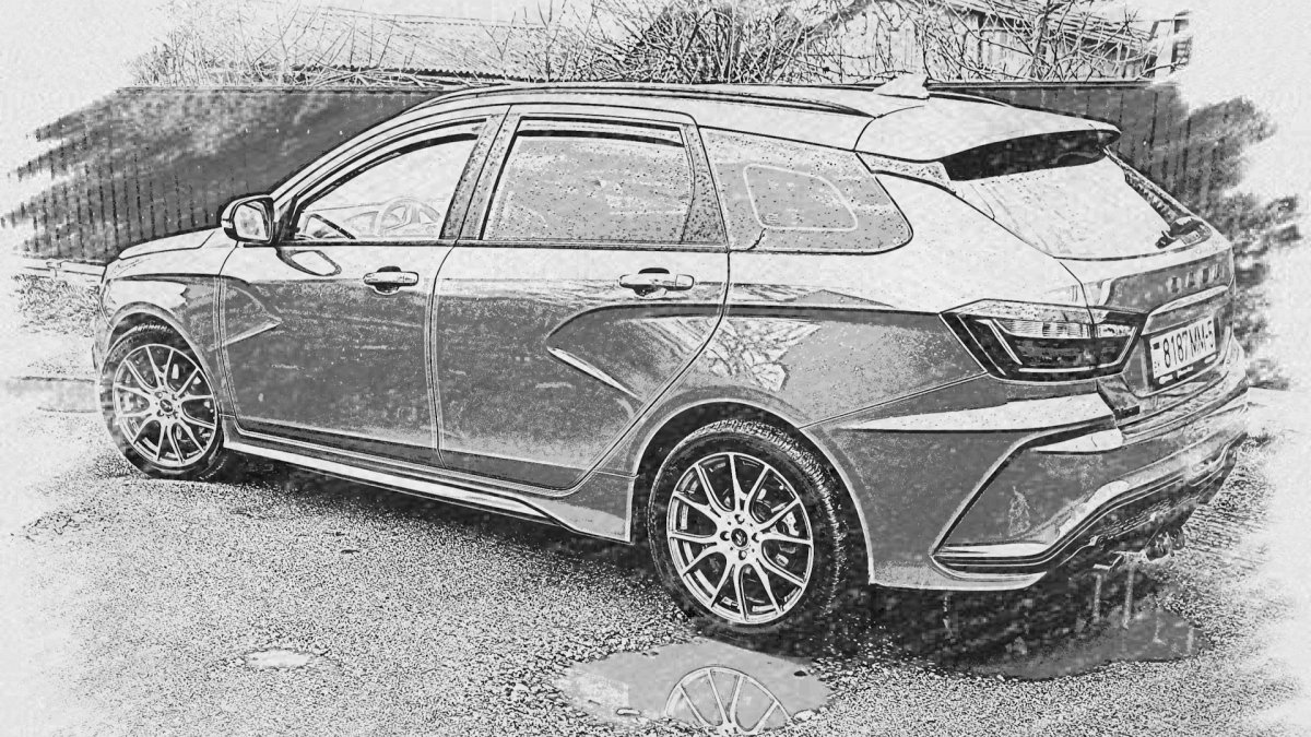 Лада Веста св кросс карандашом