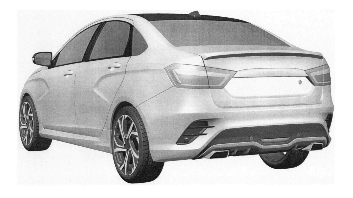 Lada Vesta Cross вектор