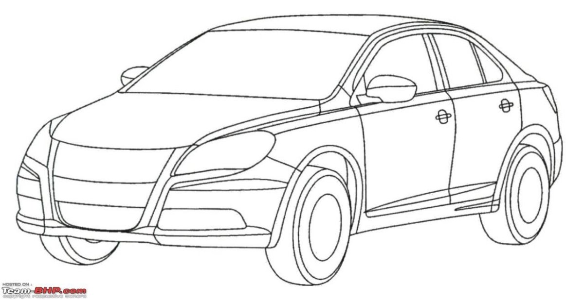 Лада Приора спереди раскраска