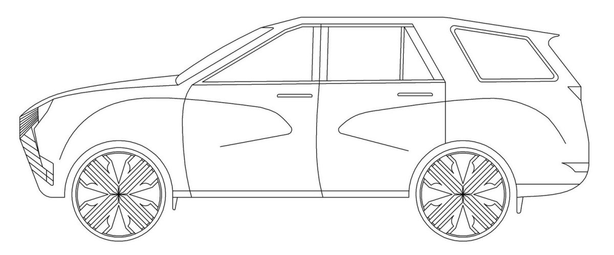 Lada Vesta чертеж