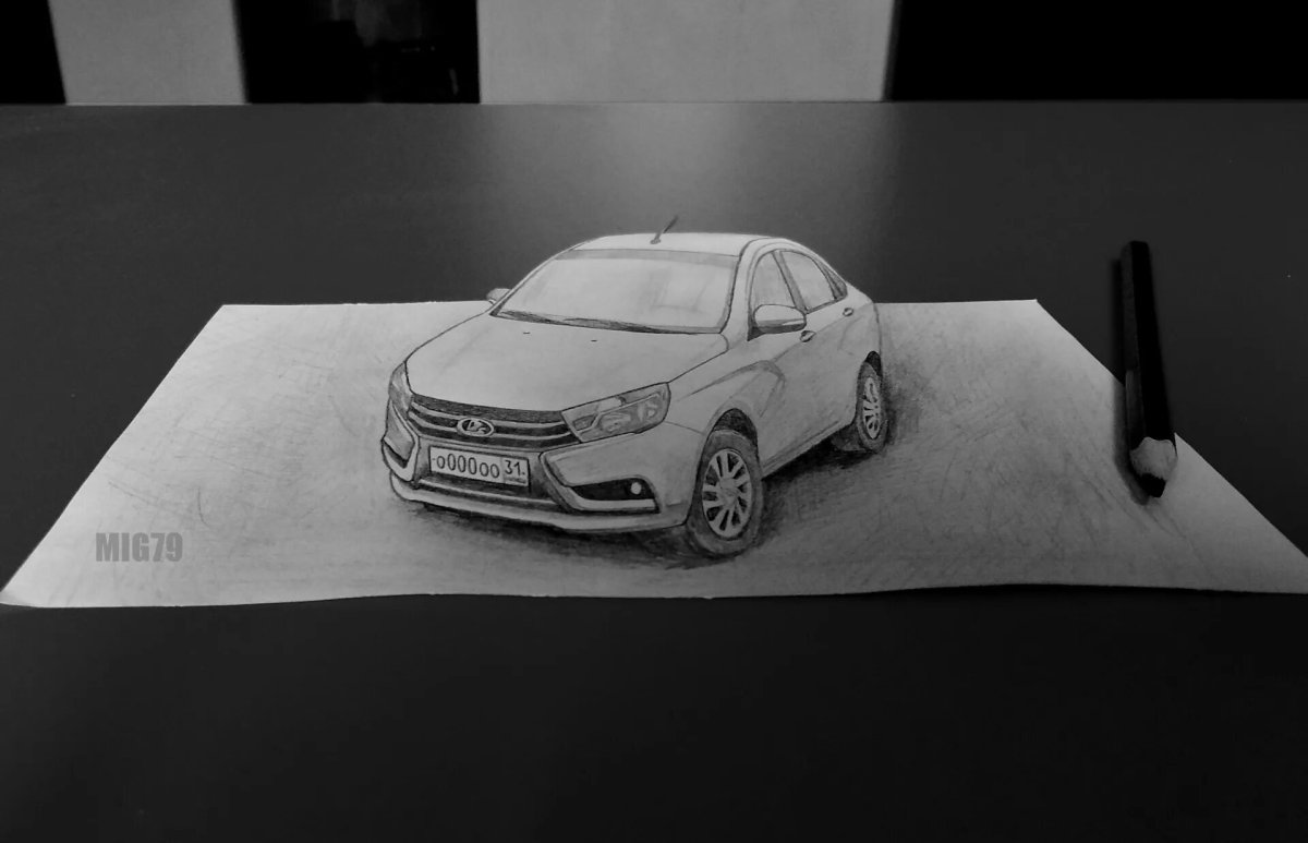 Лада Веста 3д