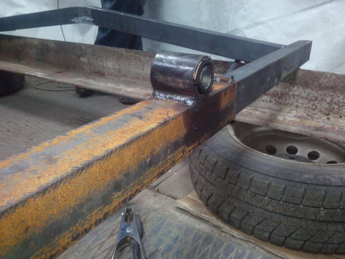 Крепление рессоры Газель к автоприцепу