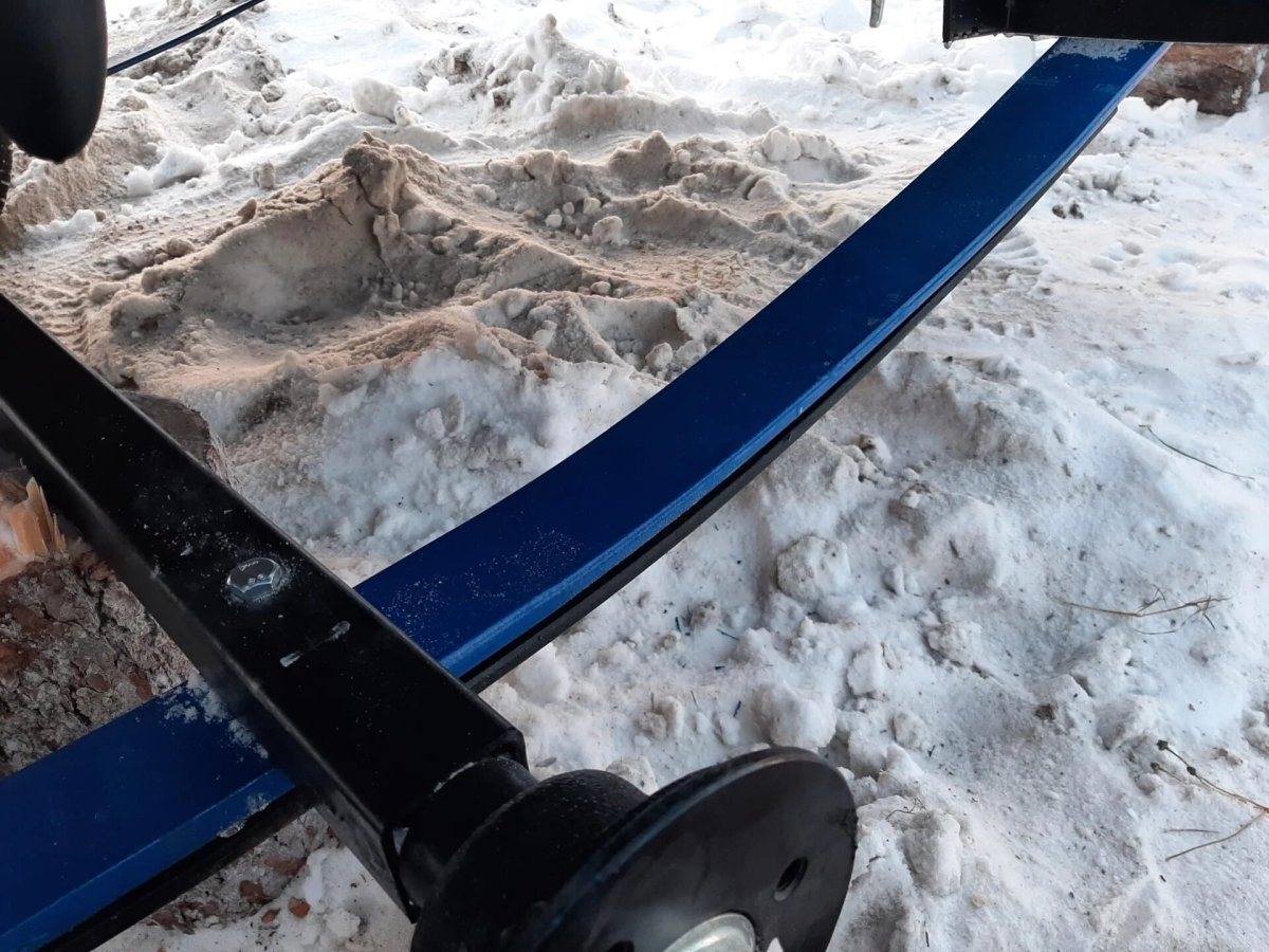 Схема крепления амортизатора на прицепе трейлер 829450