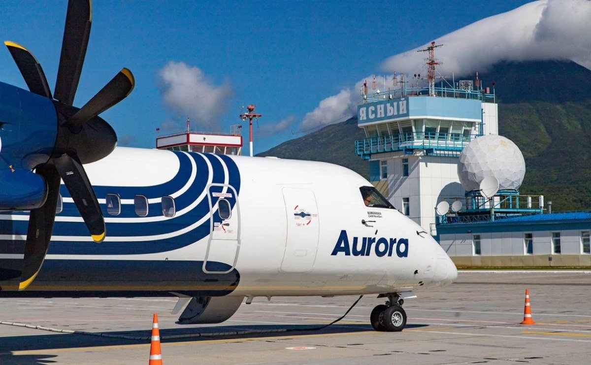Аврора Южно Сахалинск самолет на Итуруп